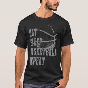 Camiseta Comer Sleep Basketball Repetir jugador de balonces