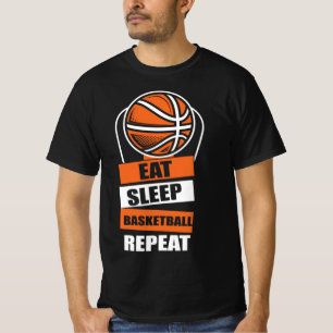 Camiseta Comer Sleep Basketball Repetir jugador Entrenadore