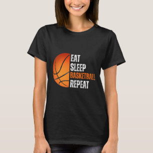 Camiseta Comer Sleep Basketball Repetir Regalo Para Fa De B