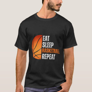 Camiseta Comer Sleep Basketball Repetir Regalo Para Fa De B