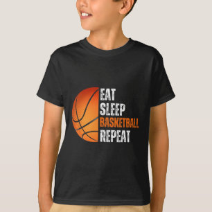 Camiseta Comer Sleep Basketball Repetir Regalo Para Fa De B