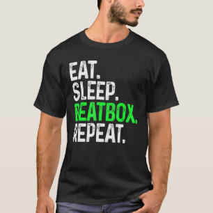 Camiseta Comer Sleep Beatbox Repetir Beatboxing Hiphop Musi