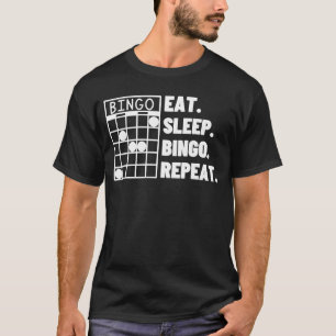 Camiseta Comer Sleep Bingo Repetir Bingo Casino 1