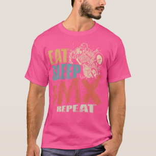 Camiseta Comer Sleep Bmx Repetir Funny Bicicleta Bmx