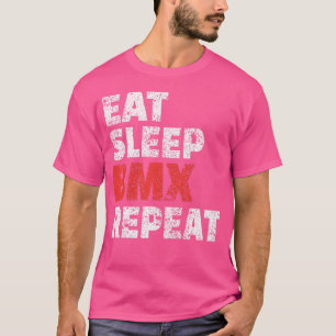 Camiseta Comer Sleep Bmx Repetir Funny Bike Carreras Gif