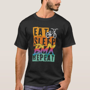 Camiseta Comer Sleep BMX Repetir Gigante MTB de Bicicleta p