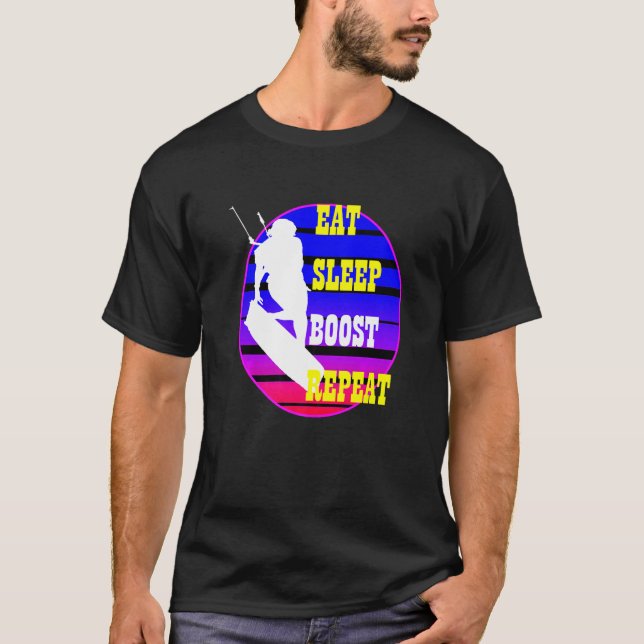 Camiseta Comer Sleep Boost Repetir Kitesufer Purple Blue Re (Anverso)