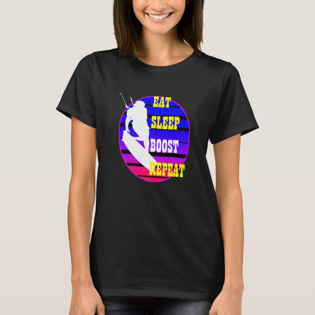 Camiseta Comer Sleep Boost Repetir Kitesufer Purple Blue Re (Anverso)
