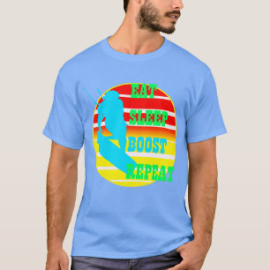 Camiseta Comer Sleep Boost Repetir Kitesufer Retro Suns Fem