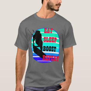Camiseta Comer Sleep Boost Repetir Kitesufer Retro Suns Fem