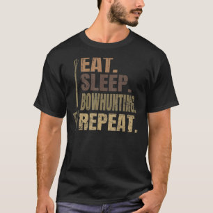 Camiseta Comer Sleep Bowaling Repetir el tiro al arco de ca