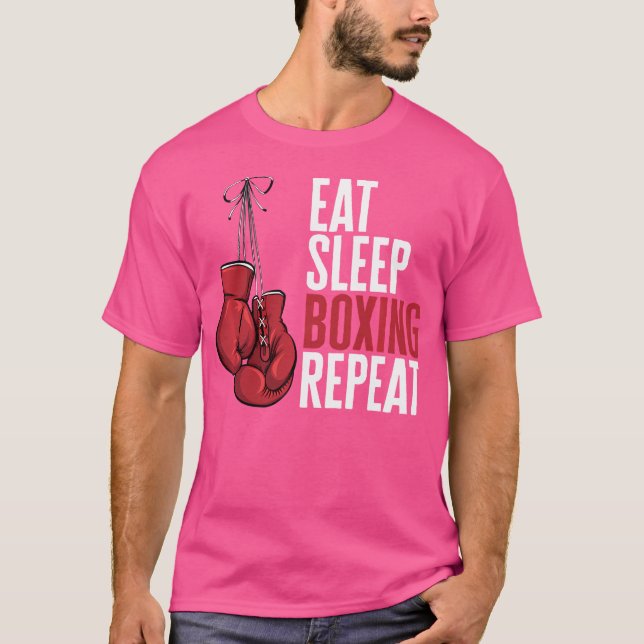 Camiseta Comer Sleep Boxing Gantes de repetición Mamáes de  (Anverso)