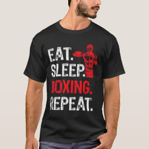 Camiseta Comer Sleep Boxing Repetir Boxeo Fundador