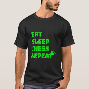 Camiseta Comer Sleep Chess Repeat Chess Club