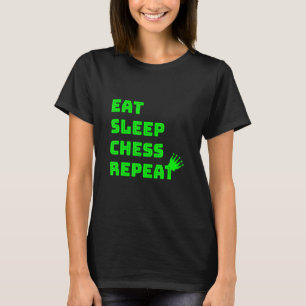Camiseta Comer Sleep Chess Repeat Chess Club