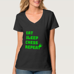 Camiseta Comer Sleep Chess Repeat Chess Club