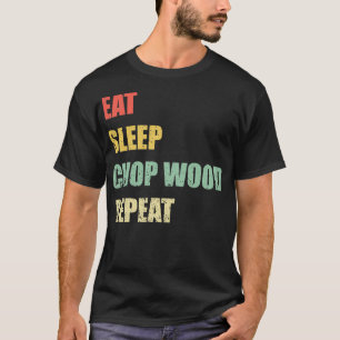 Camiseta Comer Sleep Chop Wood Repetir
