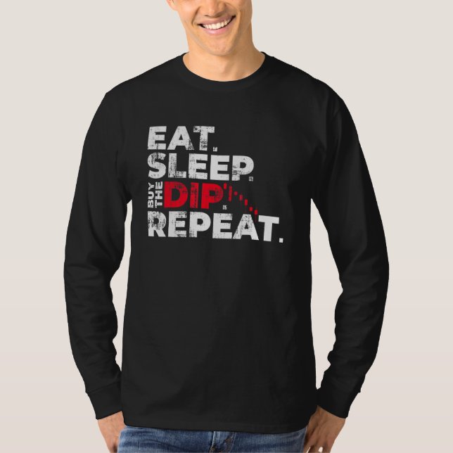 Camiseta Comer Sleep Comprar El Dip Repetir El Crypto Coin  (Anverso)