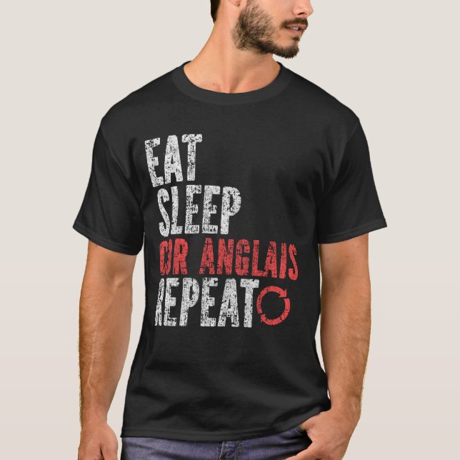 Camiseta Comer Sleep Cor anglais Repetir (Anverso)
