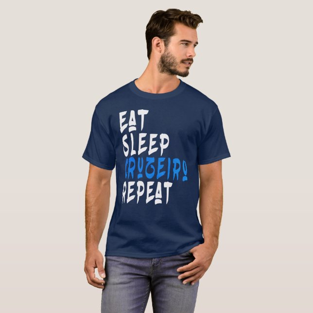 Camiseta Comer Sleep Cruzeiro Repetir fútbol (Anverso completo)