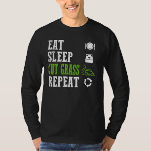 Camiseta Comer Sleep Cut Grass Repetir la ducha de hierba G