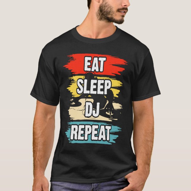 Camiseta Comer Sleep DJ Repetir 1 (Anverso)