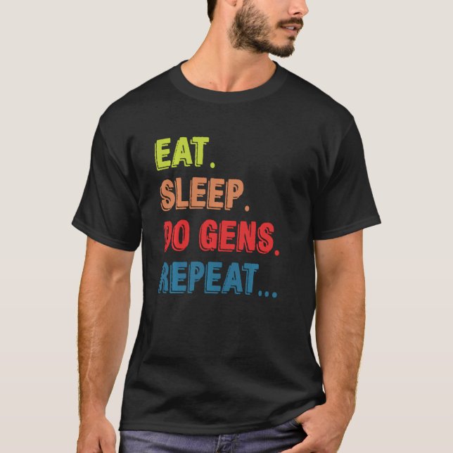 Camiseta Comer Sleep Do Gens Repetir El Juego Dbd (Anverso)