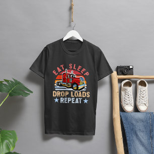 Camiseta Comer Sleep Drop Loks Repetir - Camión Tipper del 