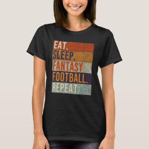 Camiseta Comer Sleep Fantasy Fantasy Lover Repetir Retro