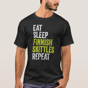 Camiseta Comer Sleep Finlandés Skittle Repetir la Pista Fin