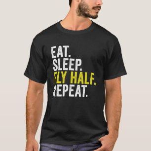 Camiseta Comer Sleep Fly Mitad Repetir Rugby