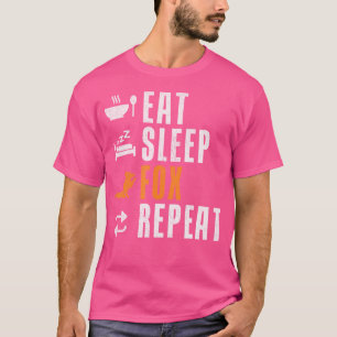 Camiseta Comer Sleep Fox Repeat Fox