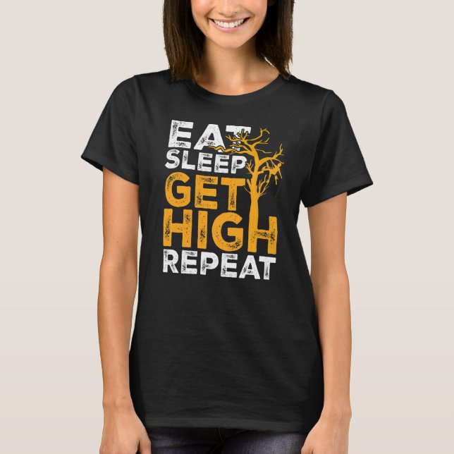 Camiseta Comer Sleep Get High Repeat Lumberjack Chainsaw 1 (Anverso)