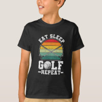 Comer Sleep Golf Repetir Jugador Golfer Funny