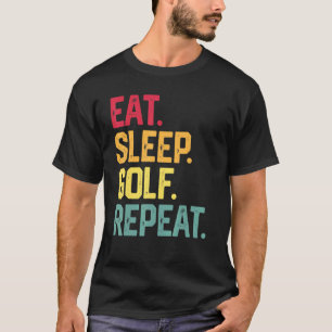 Camiseta Comer Sleep Golf Repetir Retro Padres Golfistas Dí