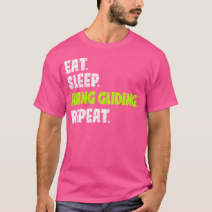 Camiseta Comer Sleep Hang Gliding Repetir deportes extremos