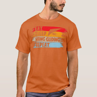 Camiseta Comer Sleep Hang Gliding Repetir deportes extremos