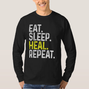 Camiseta Comer Sleep Heal Repetir Gaming Healer