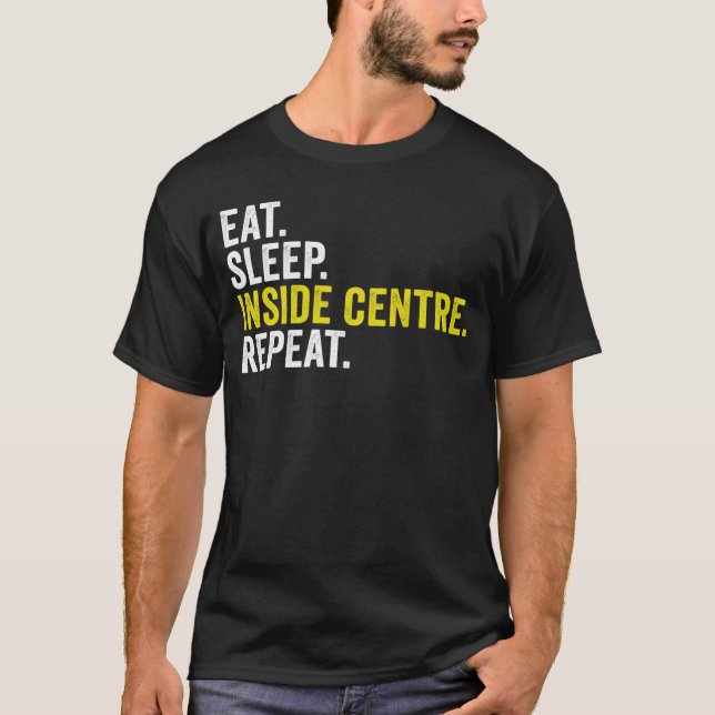 Camiseta Comer Sleep Inside Center Repetir Rugby (Anverso)
