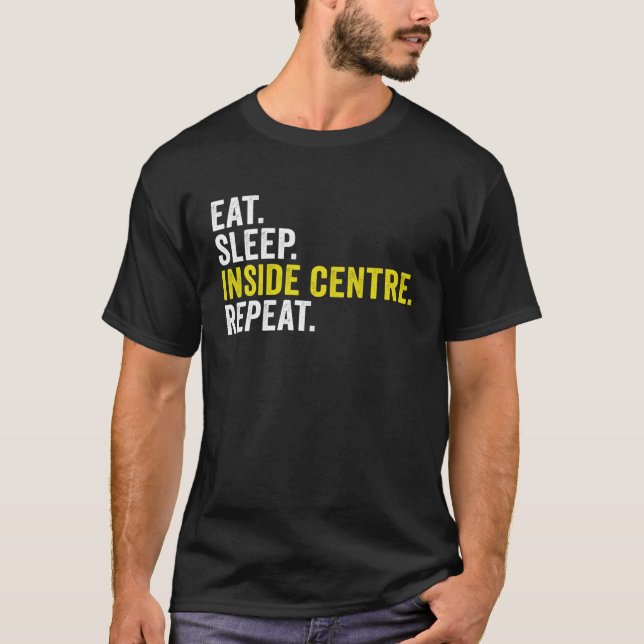 Camiseta Comer Sleep Inside Center Repetir Rugby (Anverso)