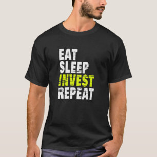 Camiseta Comer Sleep Invest Repetir Crypto Forex