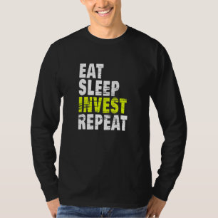Camiseta Comer Sleep Invest Repetir Crypto Forex