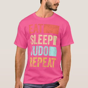 Camiseta Comer Sleep Judo Repetir hombres Judo