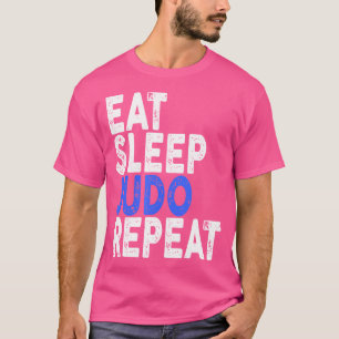 Camiseta Comer Sleep Judo Repetir judo