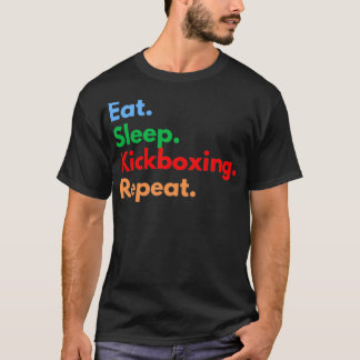 Camiseta Comer Sleep Kickboxing Repetir trimezcla