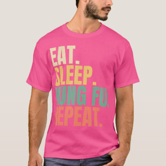 Camiseta Comer Sleep Kung Fu Repetir