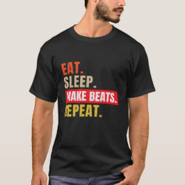 Camiseta Comer Sleep Make Beats Repetir música