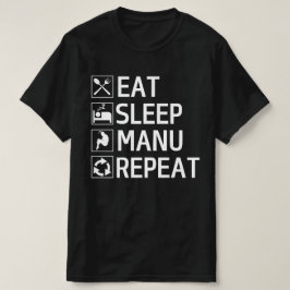 Camiseta Comer Sleep Manu Repetir Nueva Zelanda
