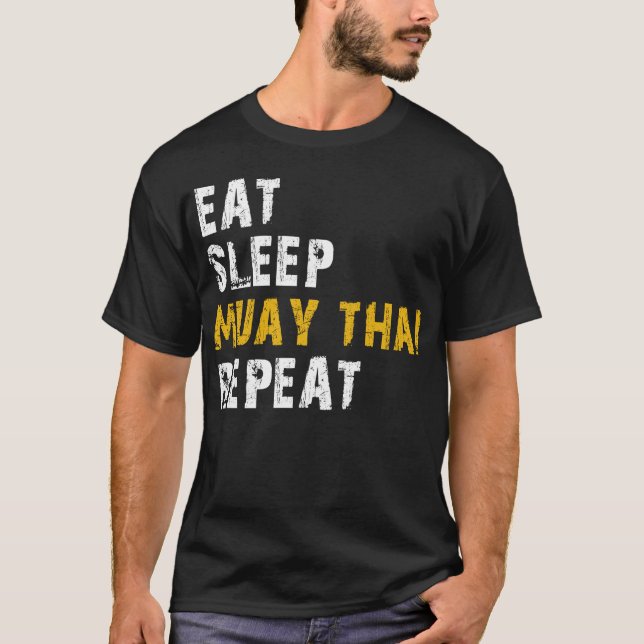 Camiseta comer sleep muay thai (Anverso)