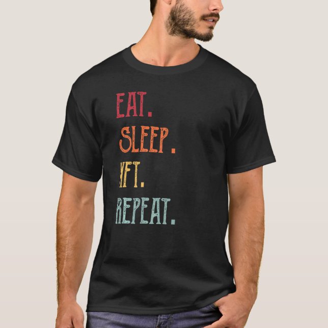Camiseta Comer Sleep Nft Repetir (Anverso)